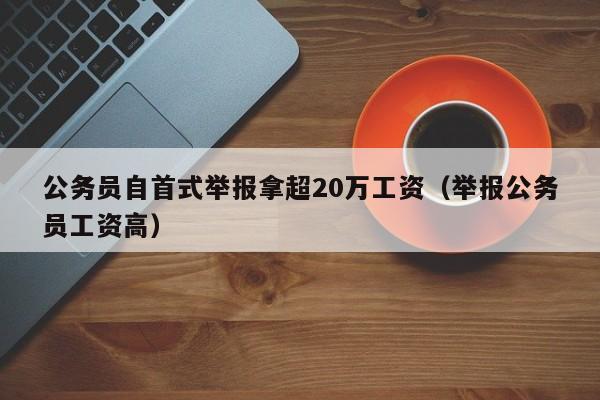 公务员自首式举报拿超20万工资（举报公务员工资高）