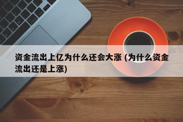 资金流出上亿为什么还会大涨 (为什么资金流出还是上涨)